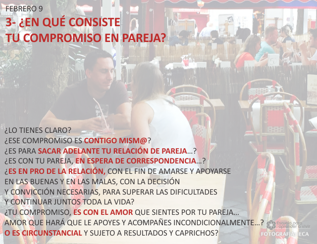 3- ¿En qué consiste tu compromiso en pareja?